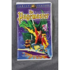 Vintage The Pagemaster VHS 20th Century Fox Macaulay Culkin Christopher Lloyd